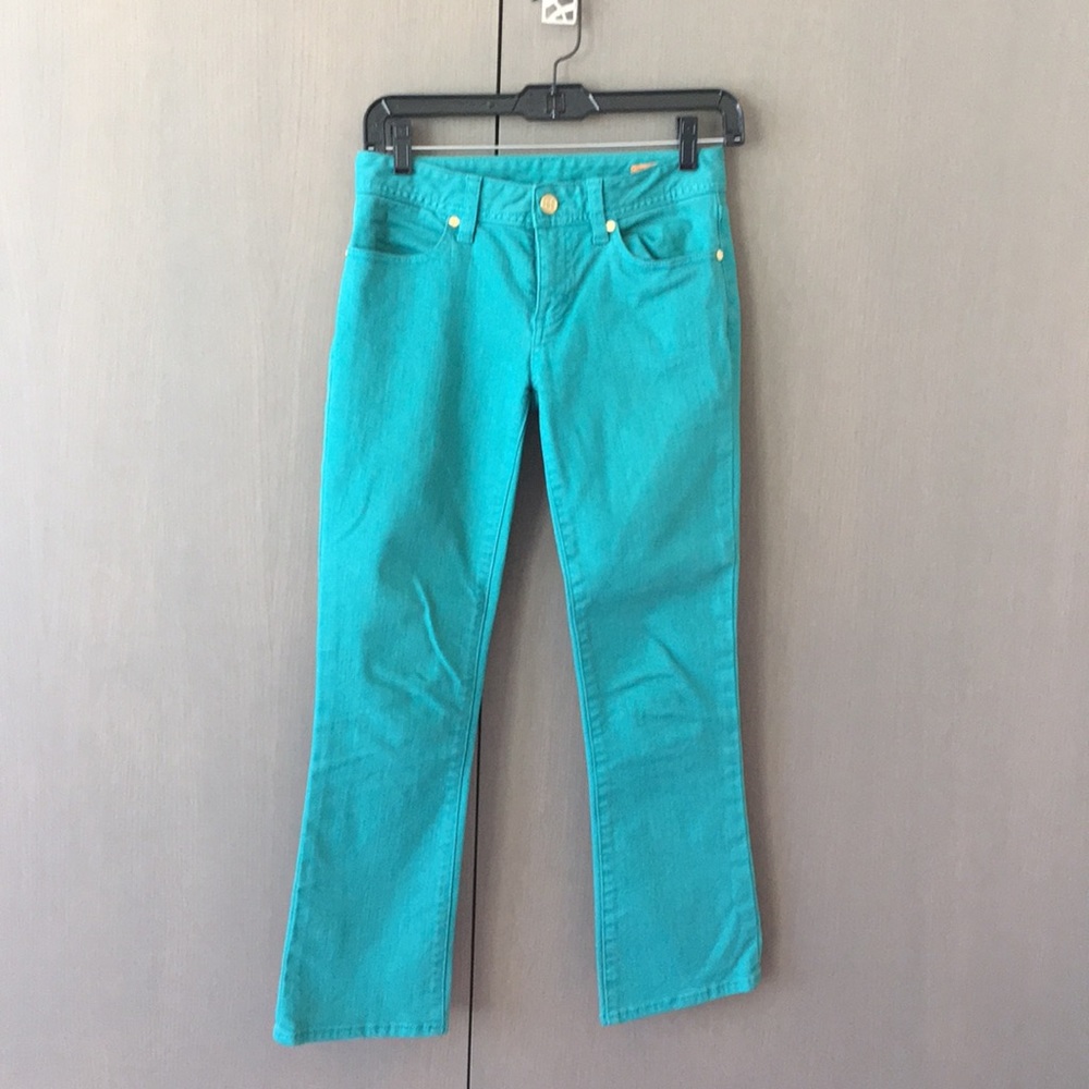 Tory Burch cropped slim boot jeans